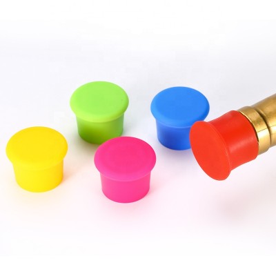 Reusable Customized BPA Free Leak-Proof Silicone Wine Bottle Lid Cap Stopper For Seal