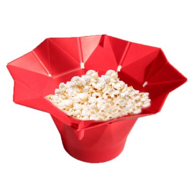 Reamazing BPA Free Original Collapsible Microwave Popcorn Popper,Silicone Popcorn Maker Bowl